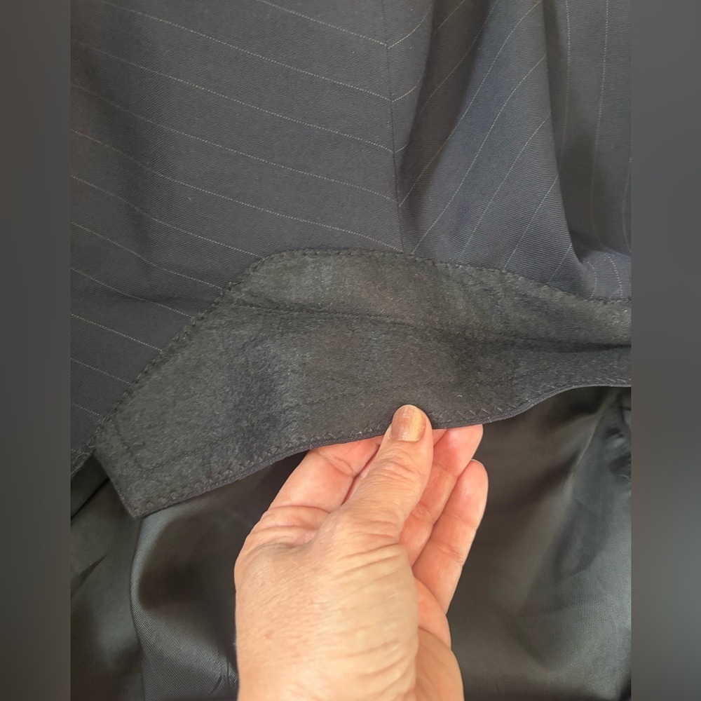 Brooks Brothers Wool Navy Blue gray Pinstripe Blazer Sportcoat Suit Jacket - Picture 11 of 11